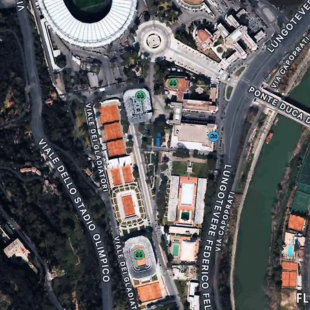 Casa Vittoria Stadio Olimpico Con Panorama * Rom